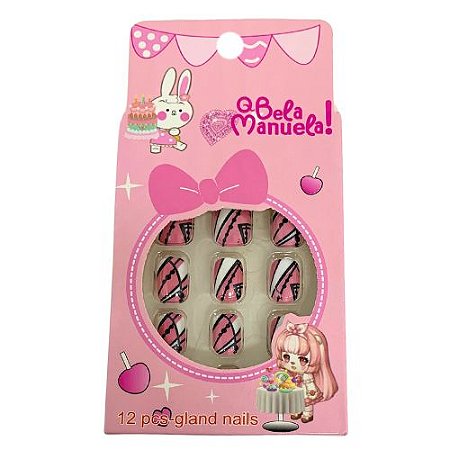 Unhas Postiças Infantil Qbela Manuela! QBM746