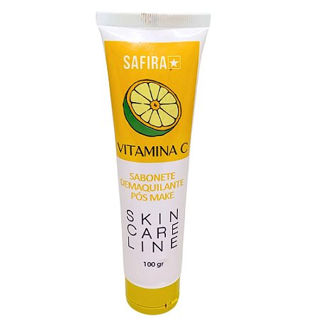 Sabonete Demaquilante Pós Make Vitamina C Skin Care Safira