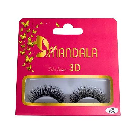 Cílios Postiços 3D F002 Mandala MC014