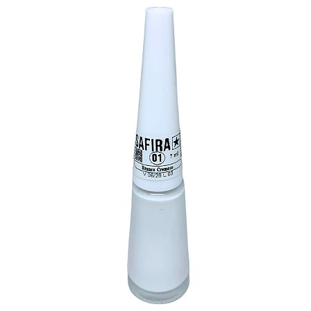 Esmalte Branco Cremoso N° 01 Safira