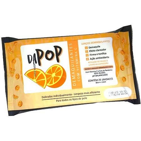 Lenço Demaquilante com Vitamina C Dapop DP2020