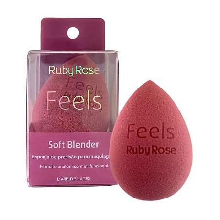 Esponja de Maquiagem Soft Blender Feels Ruby Rose HB-S01