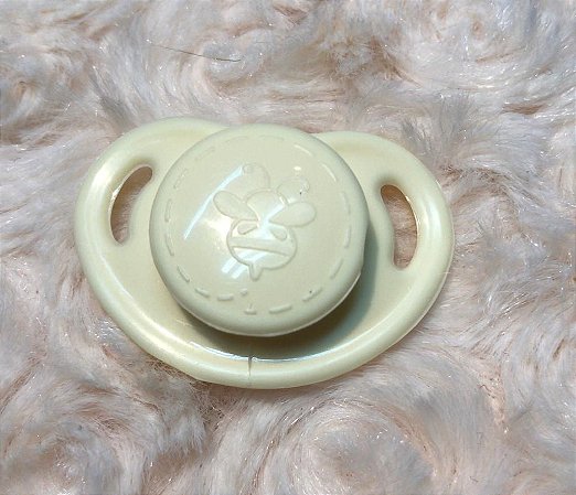 CHUPETA MINI HONEY BUG - AMARELA- MATERIAL REBORN  -TUDO PARA REBORN