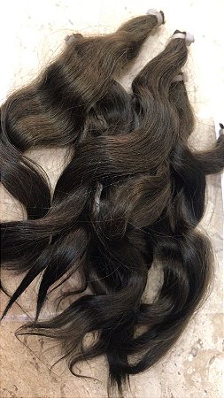 MOHAIR HP DARK BROWN ONDULADO APROX  14,GRAMAS- MATERIAL REBORN - TUDO PARA REBORN