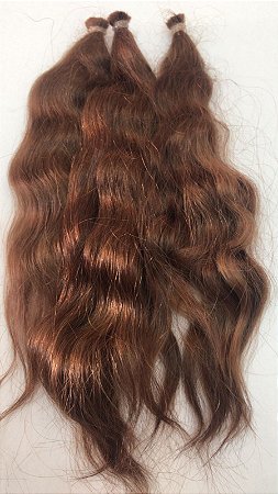 MOHAIR - GOLDEM PREMIUM -CHOCOLATE AVERMELHADO - PACOTE DE CABELO  COM 10,12GRS - TUDO PARA REBORN