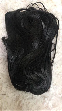 FIBRA SINTETICA BEAUTEX 104 CASTANHO INTENSO ESCURO COM APROX 55 GRAMAS - MATERIAL REBORN - TUDO PARA REBORN