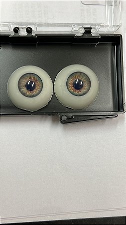OLHOS EYECO - PAR DE OLHOS DE POLYGLASS EYECO 18mm VERDE MEADOW - MATERIAL REBORN - TUDO PARA REBORN