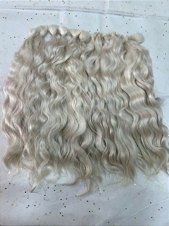 MOHAIR ANGORA PREMIUM - BLONDE CURLY - PACOTE DE CABELO ANGORA COM APROX 13 GR - MATERIAL REBORN - TUDO PARA REBORN