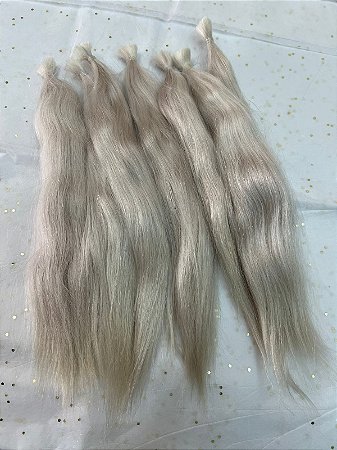 MOHAIR ANGORA PREMIUM - PLATINUM BLONDE - PACOTE DE CABELO ANGORA COM APROX 12 GR  - MATERIAL REBORN - TUDO PARA REBORN