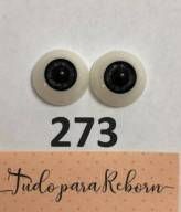 OLHOS - PAR DE OLHOS DE ACRILICO 22MM AZUL 273 - TUDO PARA REBORN