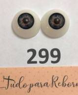 OLHOS - PAR DE OLHOS DE ACRILICO 22MM AZUL 299- MATERIAL REBORN - TUDO PARA REBORN