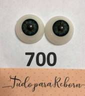 OLHOS - PAR DE OLHOS DE ACRILICO 24MM AZUL 700 - TUDO PARA REBORN