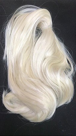 FIBRA SINTETICA BEAUTEX 613 PALE BLONDE COM APROX.-90 GRAMAS - MATERIAL REBORN - TUDO PARA REBORN