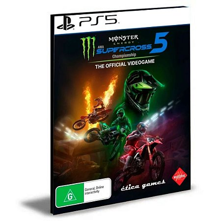 Monster Energy Supercross The Official Videogame 5 PS5 Psn Mídia Digital