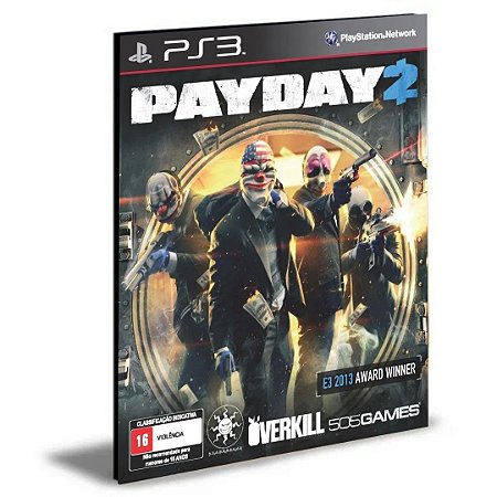 PayDay 2 Ps3 Psn Mídia Digital