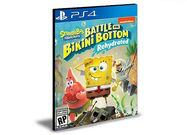 SpongeBob SquarePants Battle for Bikini Bottom Rehydrated PS4 e PS5 PSN MÍDIA DIGITAL