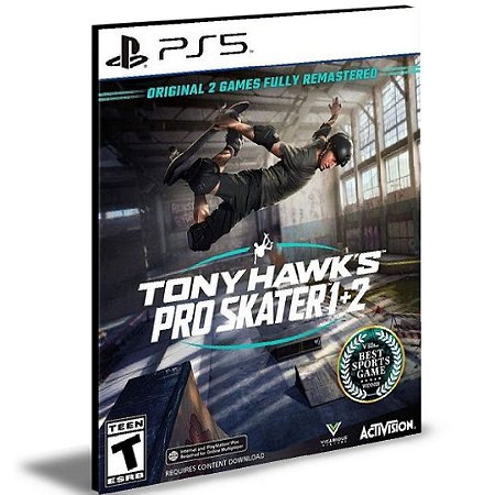 Tony Hawk's Pro Skater 1 + 2  Ps5  Psn Mídia Digital