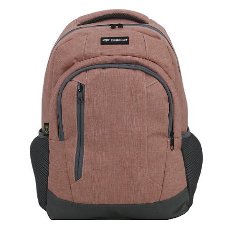 MOCHILA BÁSICA EM POLIÉSTER P/NOTEBOOK 15" - M-122 - SALMÃO