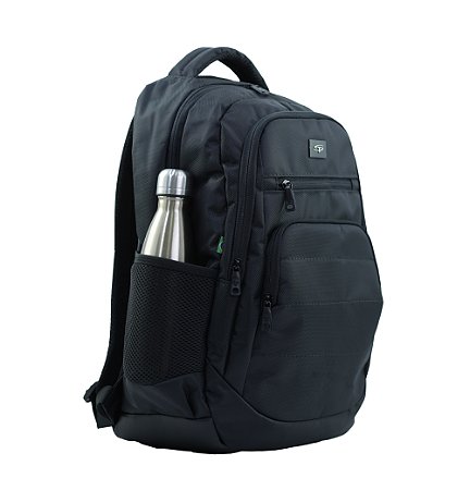 MOCHILA CASUAL P/NOTEBOOK ATÉ 17' EM POLIÉSTER DIAMOND - M-152 - PRETO