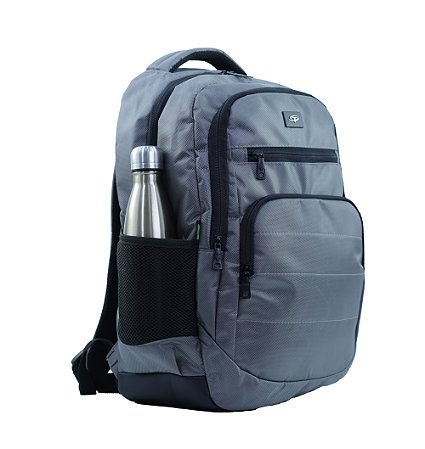 MOCHILA CASUAL P/NOTEBOOK ATÉ 17' EM POLIÉSTER DIAMOND - M-152 - GRAFITE