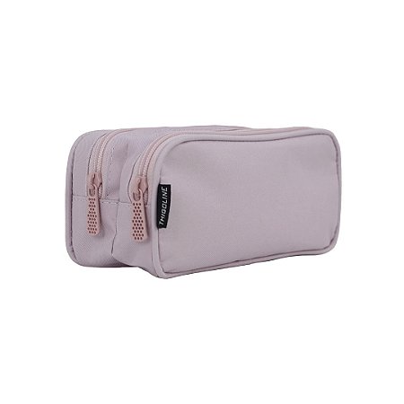 ESTOJO DUPLO PARA LÁPIS FEMININO - E-002 - ROSA
