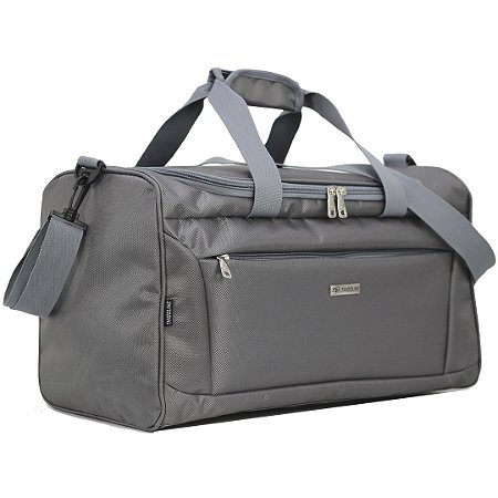 BOLSA DE VIAGEM EM POLIÉSTER DIAMOND - MÉDIA - BV-171 - GRAFITE