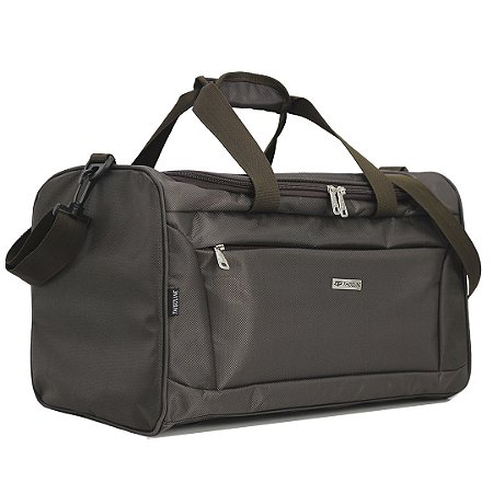 BOLSA DE VIAGEM EM POLIÉSTER DIAMOND - MÉDIA - BV-171 - CAFÉ