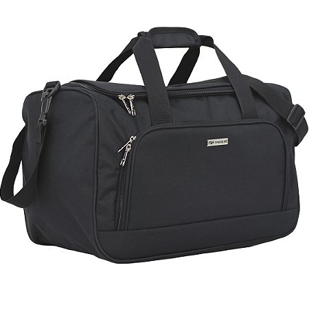 BOLSA DE VIAGEM EM POLIÉSTER OXFORD - MÉDIA - BV-172 - PRETO