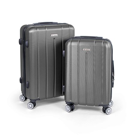 CONJUNTO MALAS DE VIAGEM ABS 20' E 24' - MV-175 & MV-176 - CINZA
