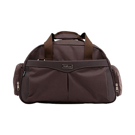 BOLSA DE VIAGEM EM POLIÉSTER - MÉDIA - BV-094 - CAFÉ