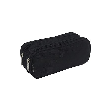 ESTOJO CASUAL PARA LÁPIS DUPLO - E-001 - PRETO