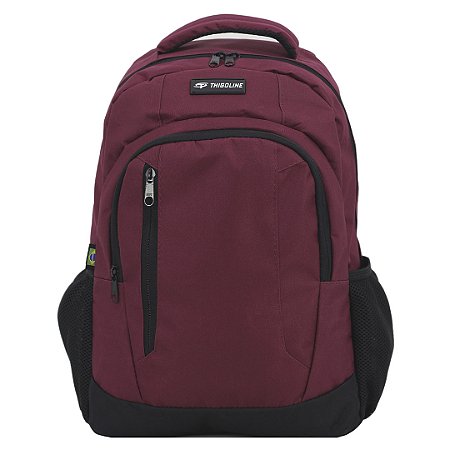 MOCHILA BÁSICA EM POLIÉSTER P/NOTEBOOK 15" - M-122 - VINHO
