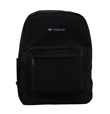 MOCHILA FEMININA BÁSICA EM POLIÉSTER MESCLA - M-133 - PRETO