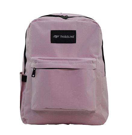 MOCHILA FEMININA BÁSICA EM POLIÉSTER MESCLA - M-133 - ROSA