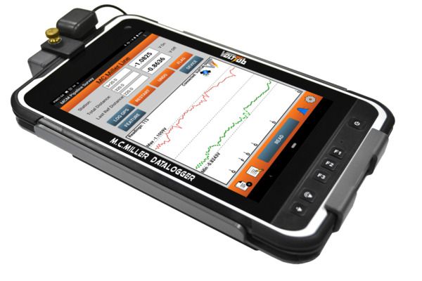 VoltTab Datalogger com aplicativo Android Pipeline Survey