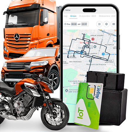 RASTREADOR OBD 4G + CHIP MULTIOPERADORAS + APP