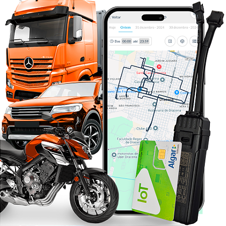 RASTREADOR CRX PRO 4G + CHIP M2M ALGAR + APP