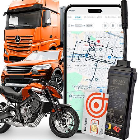 RASTREADOR TP7 PRO + CHIP M2M + PLATAFORMA COM APP