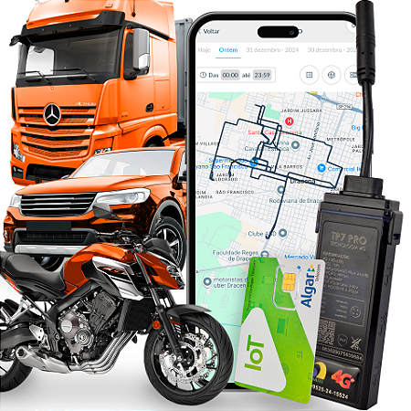 RASTREADOR TP7 PRO + CHIP MULTIOPERADORAS + PLATAFORMA COM APP