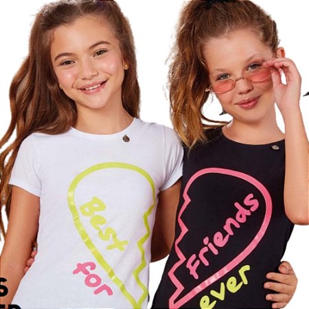 Camiseta Menina Anjo Best Friends - Ernest Online - Ofertas | Compre Online e Receba em Casa‎