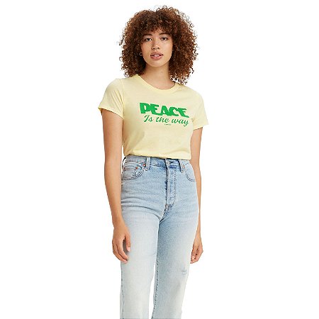 Camiseta Levis Amarela Peace - Carmesin Store