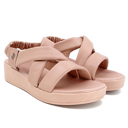 Sand lia Usaflex Papete Plataforma Tiras Cruzadas Carmesin Store