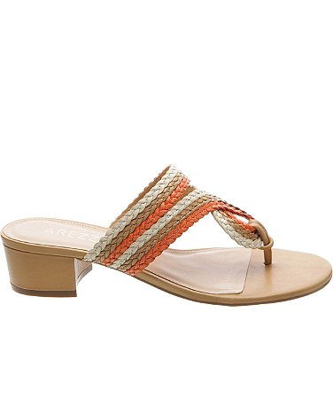 sandalia coral arezzo