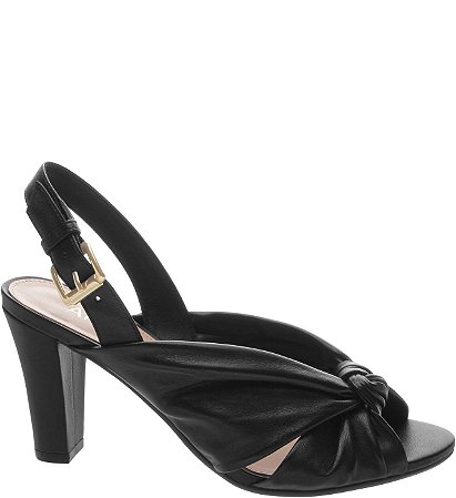 sandalia arezzo couro