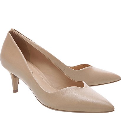 arezzo scarpin nude