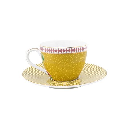 Xicara amarela com pires la majorelle Pip studio