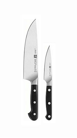 Kit com 2 Facas - Faca do Chefe 8 polegadas + Faca para guarnecer 4 polegadas - Zwilling Pro