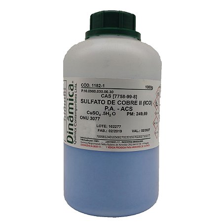 Sulfato Cobre Il 5H20 PA ACS 1000g Dinâmica