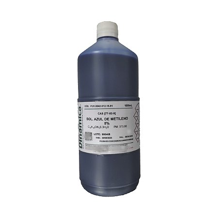 Azul De Metileno Solução Aquosa 5% 1000ml Dinâmica