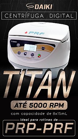 Centrífuga Spinplus Titan 5.000 RPM PRP/ PRF 110 volts Daiki